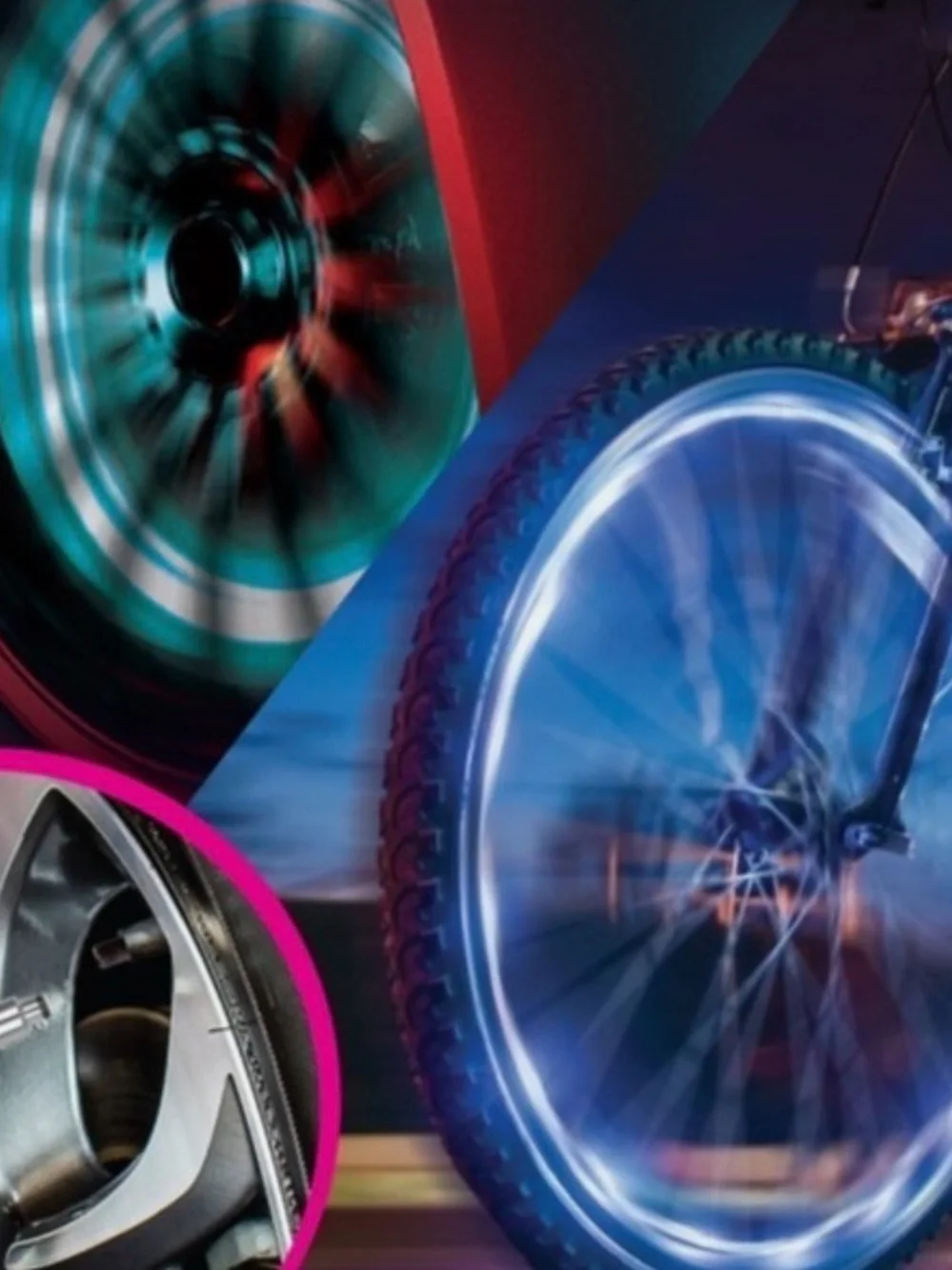 LED Wheel Lights (4-Pack) - Blue Glow
